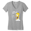 Homer Simpson Women's V-Neck T-Shirt