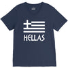 greece hellas greek flag V-Neck Tee