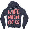 wife boss mom Zipper Hoodie