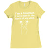 eyes in the back of my shirt Ladies Fitted T-Shirt