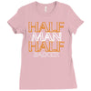 half man half badger Ladies Fitted T-Shirt