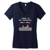 there is no princess Women's V-Neck T-Shirt