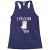 i puggin love you Racerback Tank