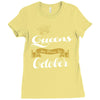queens are born in october Ladies Fitted T-Shirt