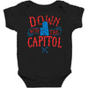 down with the capitol Baby Bodysuit