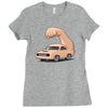muscle car Ladies Fitted T-Shirt
