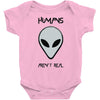 humans aren't real Baby Onesie