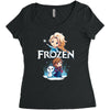 frozen Women's Triblend Scoop T-shirt