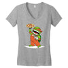 michelangelo's pizza Women's V-Neck T-Shirt