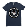 badass bad angry primate Ladies Fitted T-Shirt