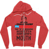 Donald trump The D Is Missing Zipper Hoodie