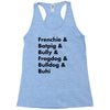 frenchies united Racerback Tank