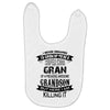 Super Cool Gran Of A Freaking Awesome Grandson Baby Bibs