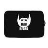 man beard funny mens Laptop sleeve