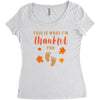 This is What I'm Thankful for Baby Women's Triblend Scoop T-shirt