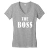 The Boss - The Real Boss Women's V-Neck T-Shirt