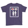 women thinking love Youth Tee