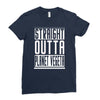 straight outta planet vegeta Ladies Fitted T-Shirt