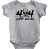 4x4 big skull head  off road Baby Bodysuit