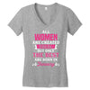 All Women Are Created Equal But Only The Best Are Born In January Women's V-Neck T-Shirt