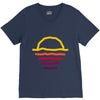 sunset line V-Neck Tee