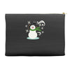 windy snowman Accessory Pouches