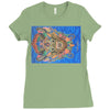 Bali barong Ladies Fitted T-Shirt