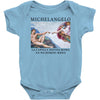 Michelangelo Creation of Adam Baby Bodysuit