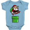 santa jumps Baby Onesie