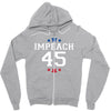 Impeach 45 Zipper Hoodie