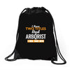 I Have Two Titles Dad And Arborist And I Rock Them Both Drawstring Bags