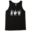 peace love rock funny Tank Top