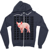 oh my god pig Zipper Hoodie
