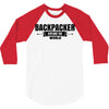 Backpacker Explore The World 3/4 Sleeve Shirt