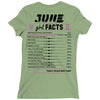 June Girl Facts Gemini Ladies Fitted T-Shirt
