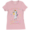 Unicorns are born in January Ladies Fitted T-Shirt
