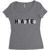 hate Women's Triblend Scoop T-shirt