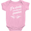i'm silently correcting your grammar Baby Onesie