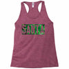 santa green glitter Racerback Tank