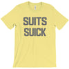 suits suck! t shirt t funny comedy on tv large T-Shirt
