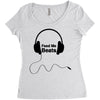 feed me beats Women's Triblend Scoop T-shirt