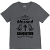 I Am One Blessed Grandfather V-Neck Tee