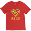 true love heart V-Neck Tee