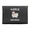 fleece navidad Accessory Pouches