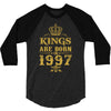 kings are born in 1997 3/4 Sleeve Shirt