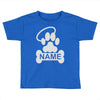 personalized paw halo Toddler T-shirt