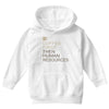 coffee then human resources Youth Hoodie