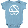 him heartagram new Baby Bodysuit