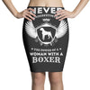 woman with a boxer Pencil Skirts