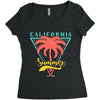 California Summer For Women's Triblend Scoop T-shirt